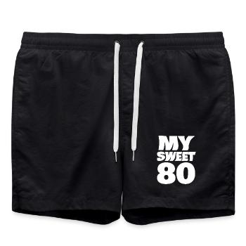 Daim 80 - Short de bain - noir - Devant - AI Model Male 185 light (185cm)