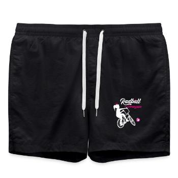Radball, Cycleball, Hallenradsport - Badeshorts - Schwarz - Vorne - AI Model Male 185 light (185cm)
