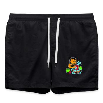 Pottery Pup Splash - Badeshorts - Schwarz - Vorne - AI Model Male 185 light (185cm)