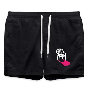 Monobloc – design classics for every occasion - Swim Trunks - black - Front - AI Model Male 185 light (185cm)