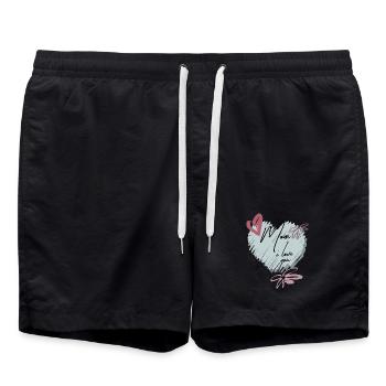 Amour maternel - Short de bain - noir - Devant - AI Model Male 185 light (185cm)
