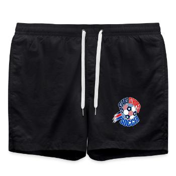 USA Soccer Fan 2026, ballon de football Stars and Stripes - Short de bain - noir - Devant - AI Model Male 185 light (185cm)