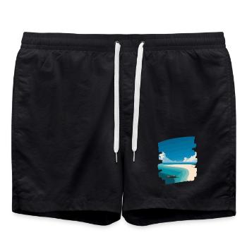 Photo de plage - Short de bain - noir - Devant - AI Model Male 185 light (185cm)