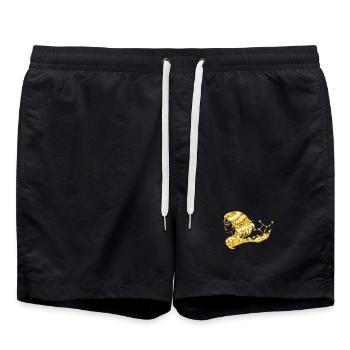 Zodiac sign Virgo - Swim Trunks - black - Front - AI Model Male 185 light (185cm)