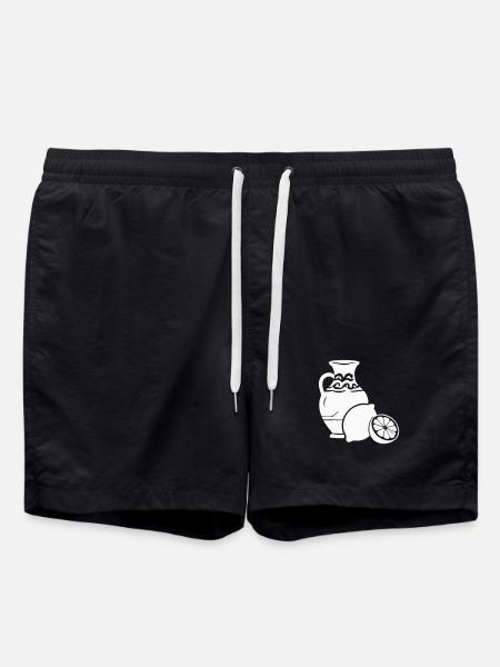 Citrus Vase Still Life Pottery - Swim Trunks - black