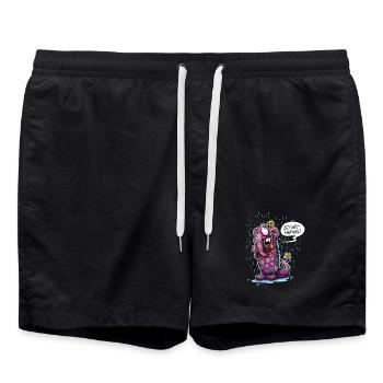 Schietwetter Monster - Badeshorts - Schwarz - Vorne - AI Model Male 185 light (185cm)