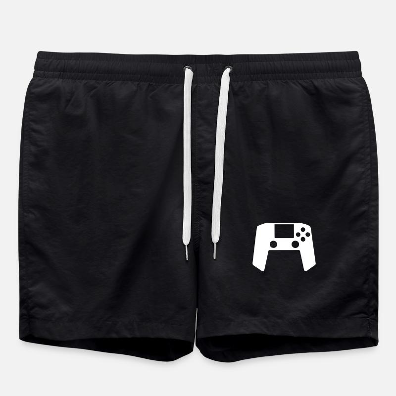 Retro Controller - Swim Trunks - black