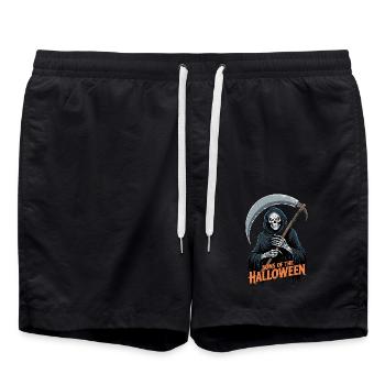 Faucheuse d’Halloween - Short de bain - noir - Devant - AI Model Male 185 light (185cm)