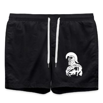 Spartan Gym Gladiator Muscles Bodybuilding - Swim Trunks - black - Front - AI Model Male 185 light (185cm)