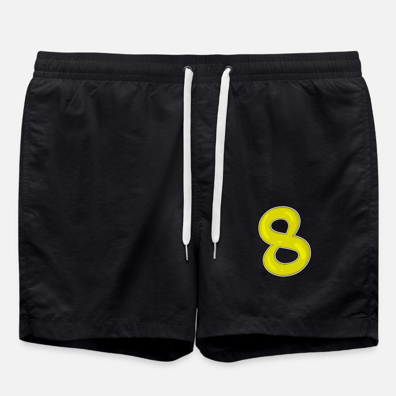 8 - Short de bain - noir