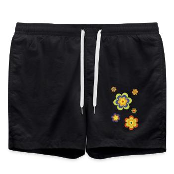 édition limitée 3a flower power - Short de bain - noir - Devant - AI Model Male 185 light (185cm)