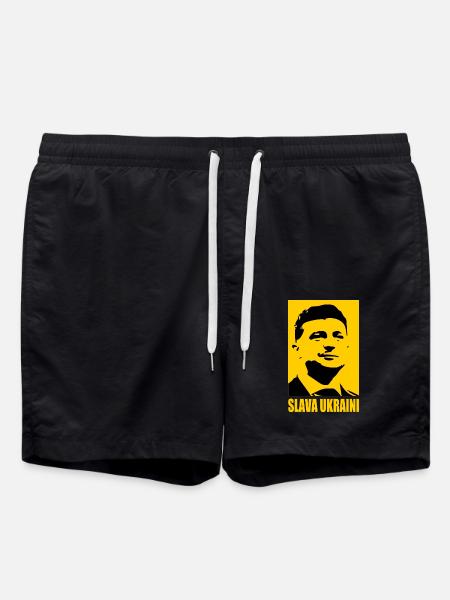 Slava ukraini - Swim Trunks - black