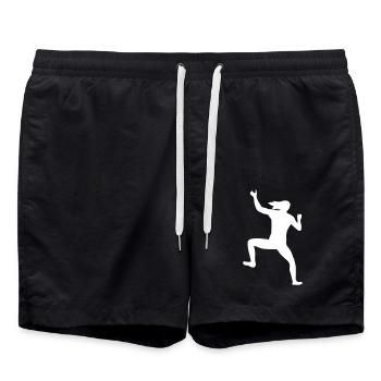 Force et solidarité dans le combat en escalade - Short de bain - noir - Devant - AI Model Male 185 light (185cm)