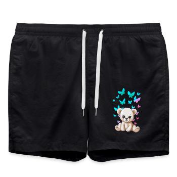 Teddy Teddy Bears Enfants Enfant Tout-petit Bébé Ours - Short de bain - noir - Devant - AI Model Male 185 light (185cm)
