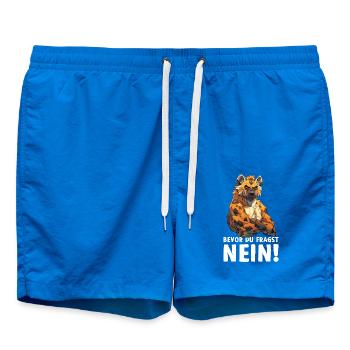 Hyäne Wild Afrika Wildnis Bevor du fragst Nein - Badeshorts - Cobalt blue - Vorne