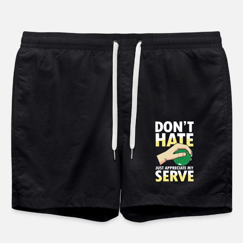 Just Appreciate My Serve - Badeshorts - Schwarz