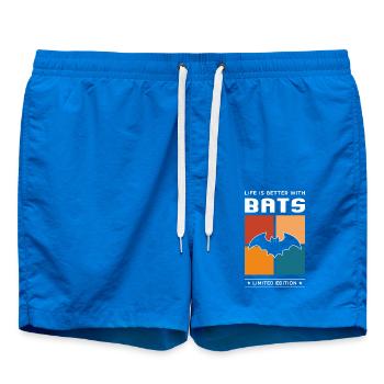 Bats - Swim Trunks - cobalt blue - Front