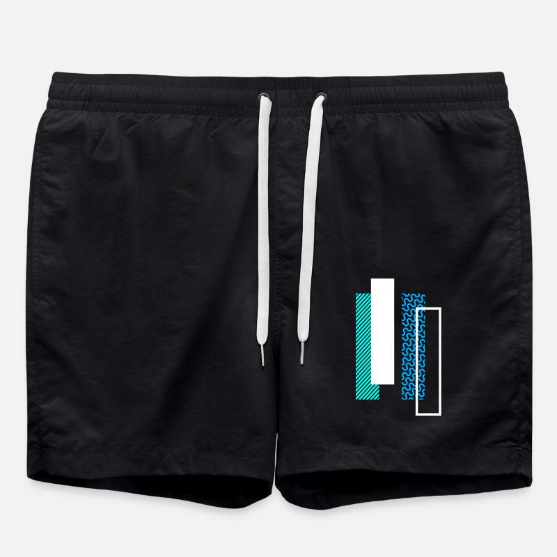 Letter I i - Swim Trunks - black