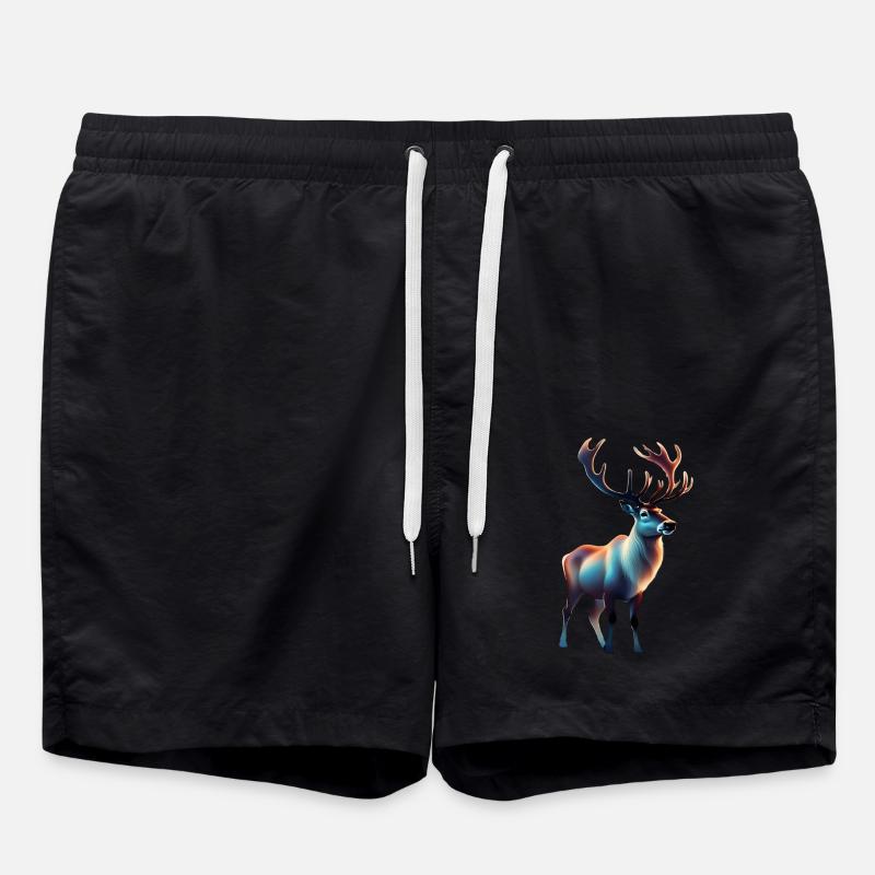 Conception de renne cool - Short de bain - noir