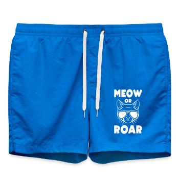 Meow or Roar - Swim Trunks - cobalt blue - Front
