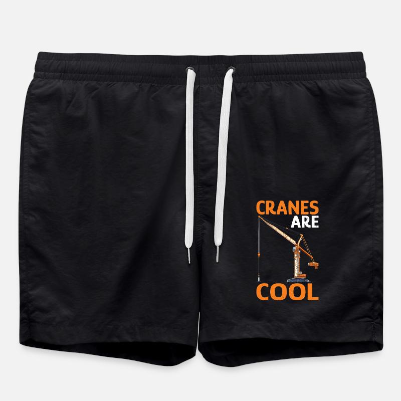Cranes Are Cool - Badeshorts - Schwarz