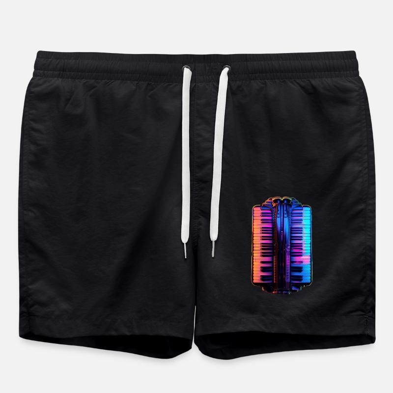 Accordéon - Short de bain - noir