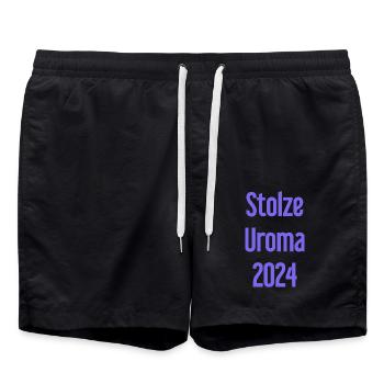 Stolze Uroma 2024 - Badeshorts - Schwarz - Vorne - AI Model Male 185 light (185cm)