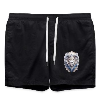Signe du zodiaque Lion - Short de bain - noir - Devant - AI Model Male 185 light (185cm)