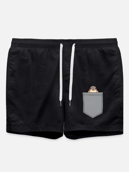 Finch Bird - Badeshorts - Schwarz