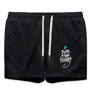 Skating Born To Make History - Swim Trunks - black - Front - AI Model Male 185 light (185cm)