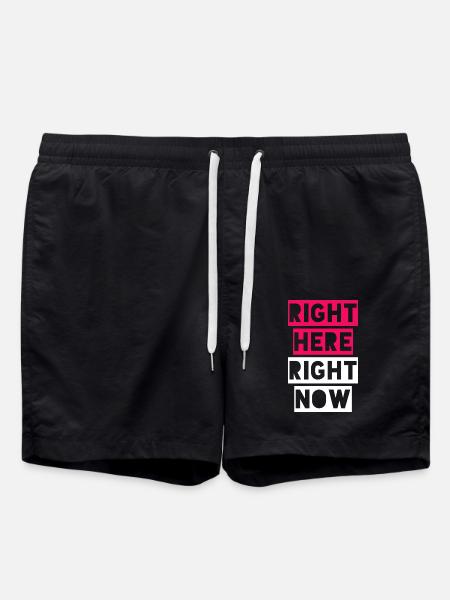 RIGHT HERE RIGHT NOW - Swim Trunks - black
