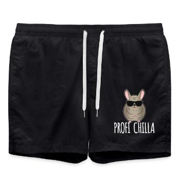 Profi Chinchilla - Badeshorts - Schwarz - Vorne - AI Model Male 185 light (185cm)