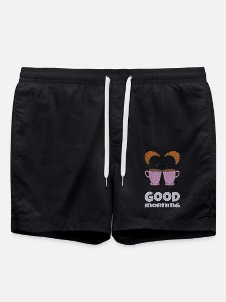 Good Morning 2 Cups - Swim Trunks - black