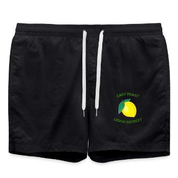 Squeezy au citron facile - Short de bain - noir - Devant - AI Model Male 185 light (185cm)