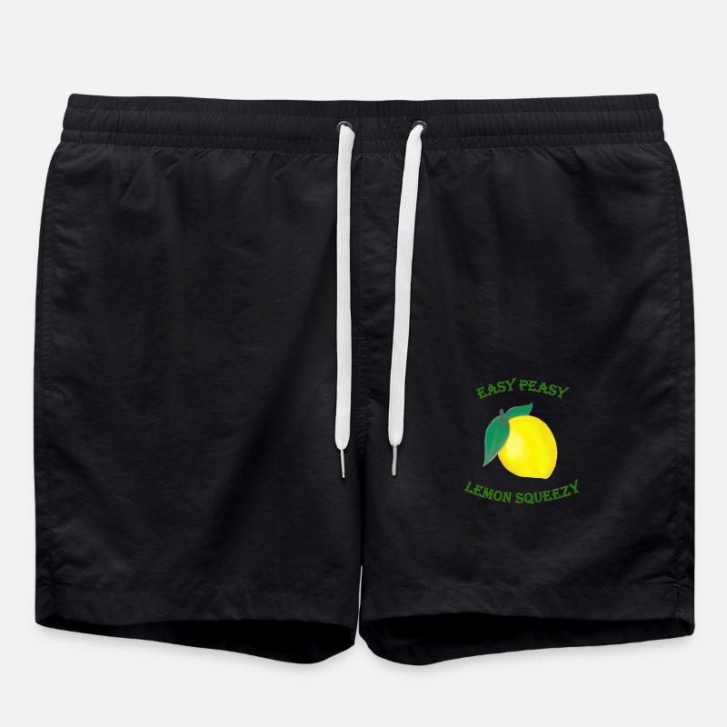 Easy Peasy Lemon Squeezy - Badeshorts - Schwarz