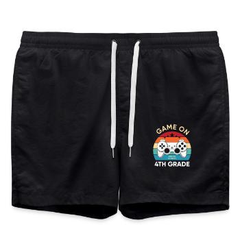 4ème classe Game on Press start ! pour les élèves - Short de bain - noir - Devant - AI Model Male 185 light (185cm)
