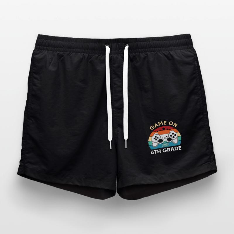 4th class Game on Press start! for students Swim Trunks