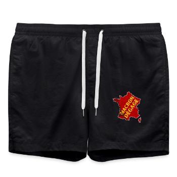 MACRON RÄUMT - Badeshorts - Schwarz - Vorne - AI Model Male 185 light (185cm)