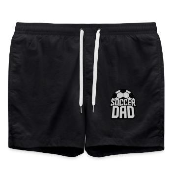 Sport Logo Soccer Dad - Badeshorts - Schwarz - Vorne - AI Model Male 185 light (185cm)