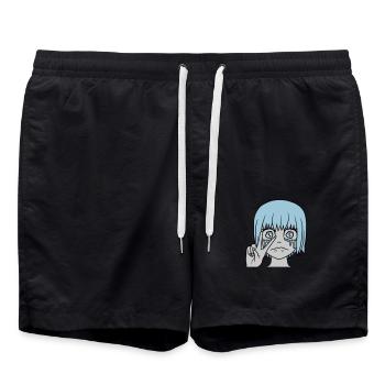 Victoire Main Signal Fille en pleurs - Short de bain - noir - Devant - AI Model Male 185 light (185cm)