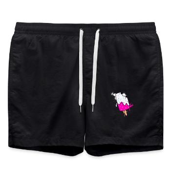 Glace - Short de bain - noir - Devant - AI Model Male 185 light (185cm)