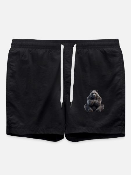 Bear grim 1 - Swim Trunks - black