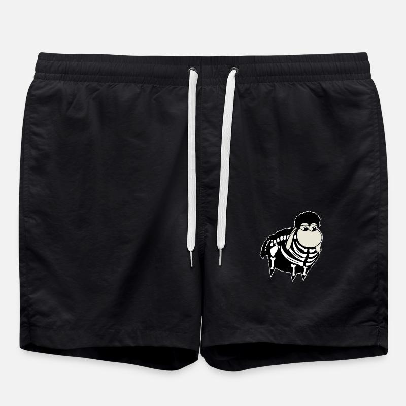 Wolly Sheepling Skeleton Gaming - Swim Trunks - black