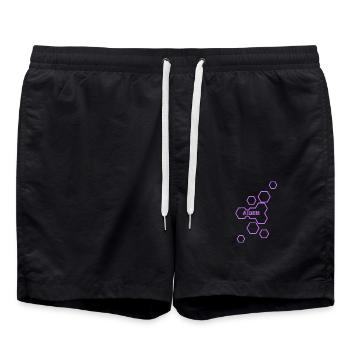 Name: Aiden - Swim Trunks - black - Front - AI Model Male 185 light (185cm)