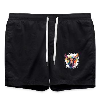 Élan - Short de bain - noir - Devant - AI Model Male 185 light (185cm)