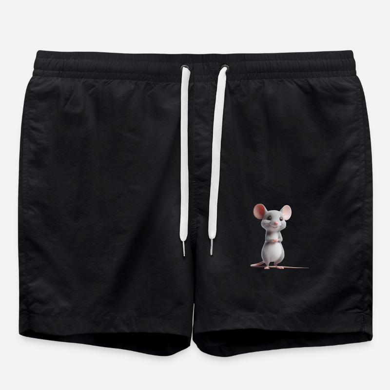 Mouse 4 - Swim Trunks - black