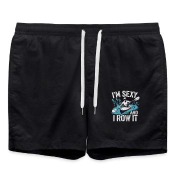 Parfait pour les amateurs de sports nautiques - Short de bain - noir - Devant - AI Model Male 185 light (185cm)