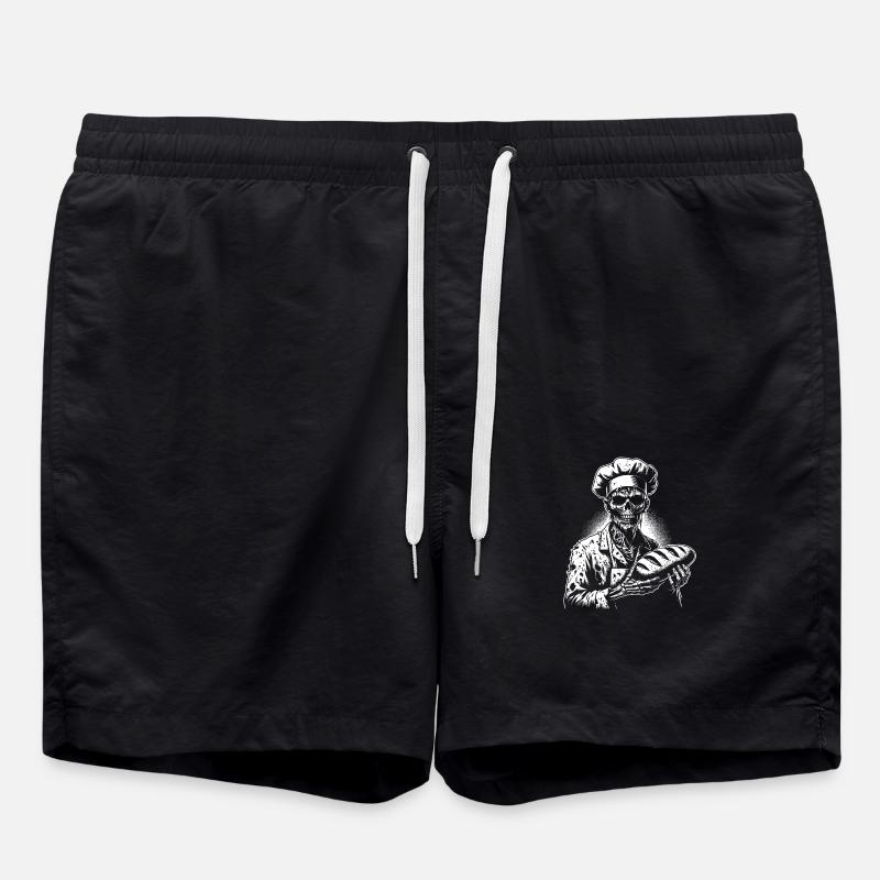 Boulanger zombie Boulanger effrayant - Short de bain - noir