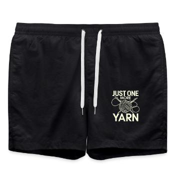 De la laine au lieu de mots - Short de bain - noir - Devant - AI Model Male 185 light (185cm)