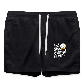 Volleyball Players Beach Volleyball Volleyball Players - Swim Trunks - black - Front - AI Model Male 185 light (185cm)